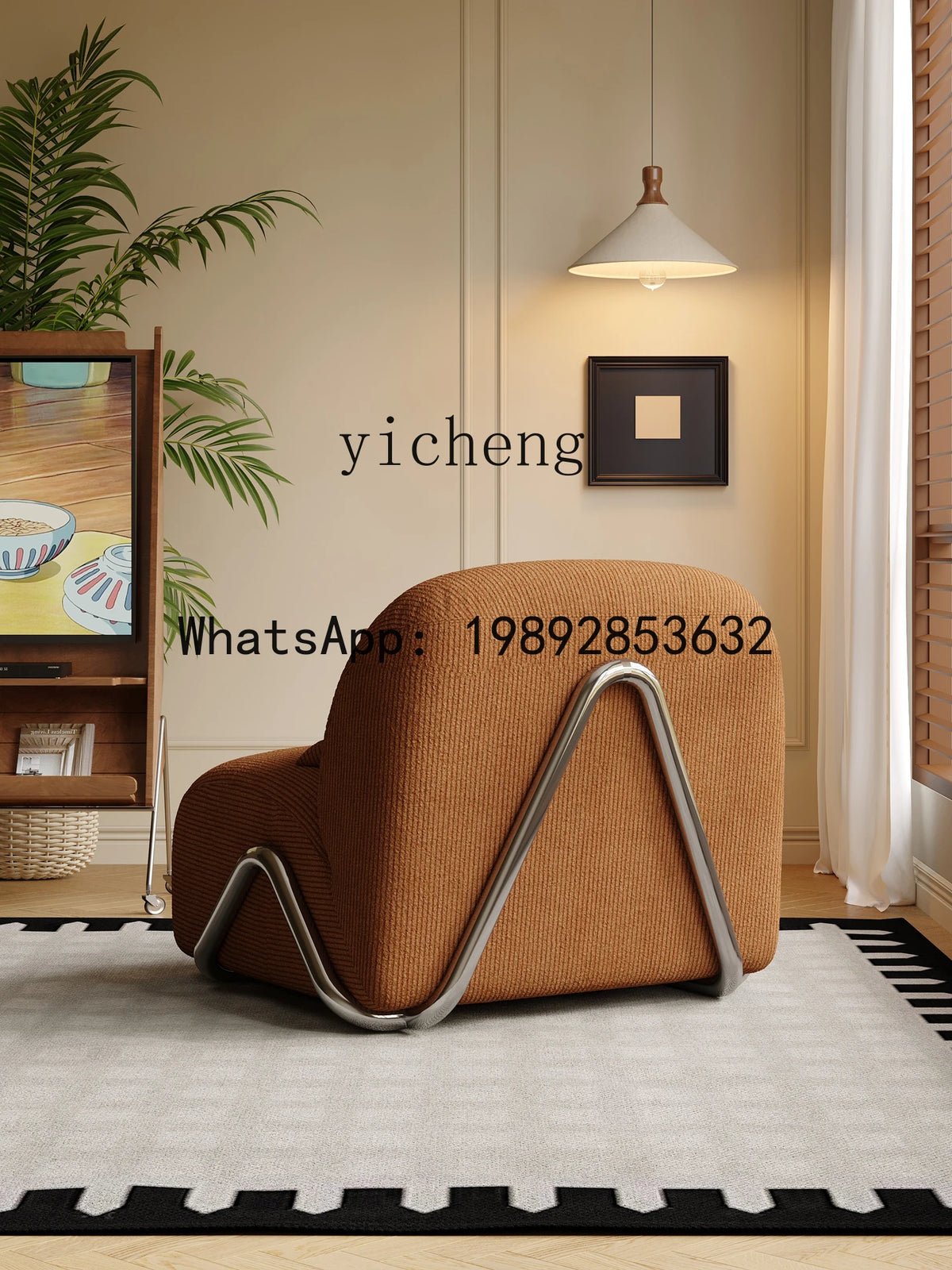 X2 medieval style advanced sense living room casual retro lazy carriage sofa single sofa chair