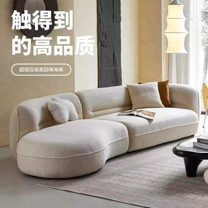 Interior Cream Style Modern Living Room Sofa Simple Designer Minimalist Relaxing Aesthetics Decor Muebles Lounge Suite Furniture