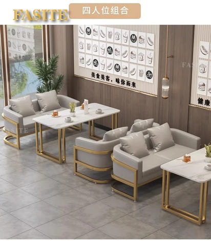 Linlamim Fabric Sofa Set Furniture Living Room Sofa Set with Desk and Stools / Big U Shape Cloth Couch Sofas for Home Furniture