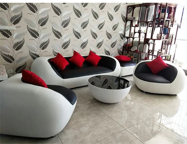 Nordic Accent Living Room Sofas Lazy Couch Leather Luxury Gaming Sofas Designer Decor Relaxing Divano Lounge Suite Furniture