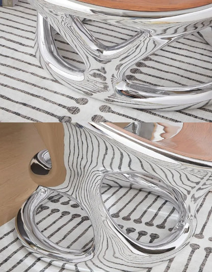 Nordic designer creative leisure chair living room balcony single sofa negotiation chair hollow electroplating chair