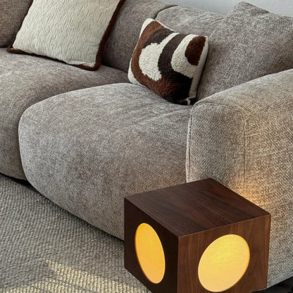 Large Retro Lounge Lazy Sofa Modern Chenille Apartment Living Room Cream Tofu Blocks Style Fabric Armchairs Home Furniture