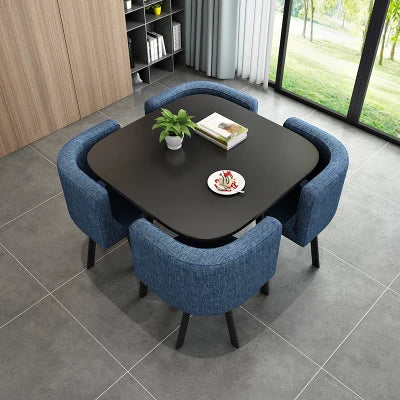 Wholesale Modern   Dining Table Sets 4 6 Chairs Dining Table Wooden Restaurant Cafe Chatting Table