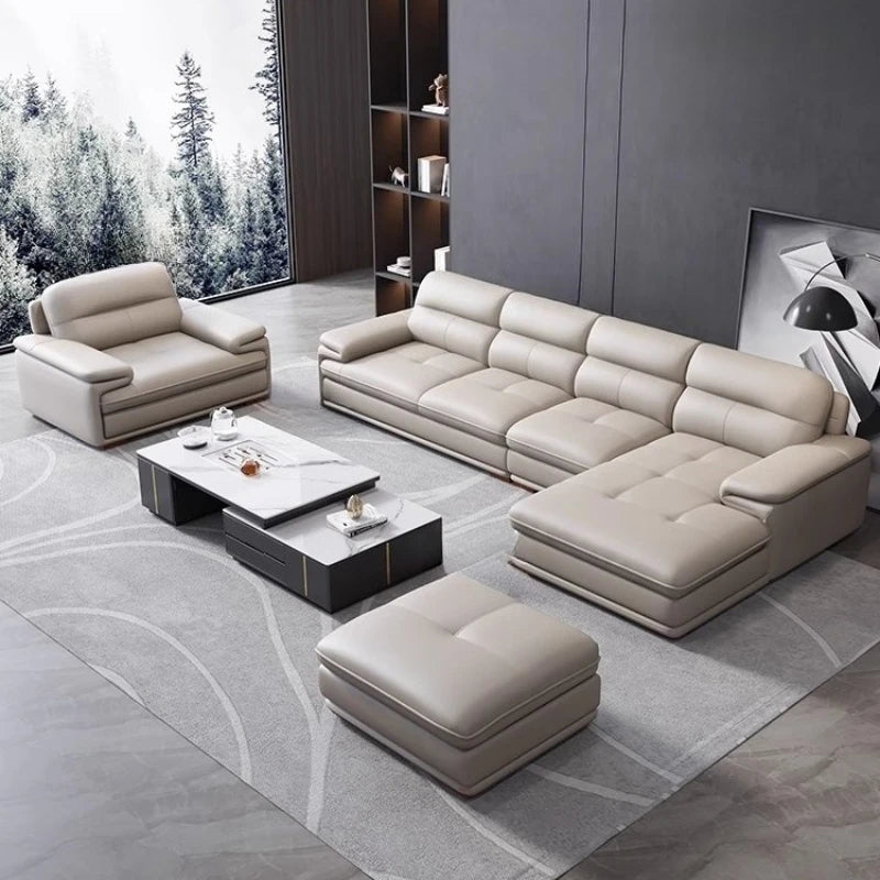 Real Minimalist Living Room Sofas Classic Sleeping Modern Lounge Sofa Leather Luxury Soft Couch Wohnzimmer Furniture For Home