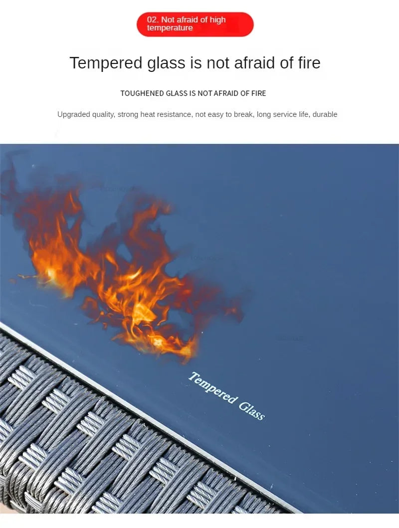 Outdoor Table Chairs Patio Rattan Furniture Set Italian Leisure Open-air Garden Furniture Sets Waterproof and Sun-proof Armchair