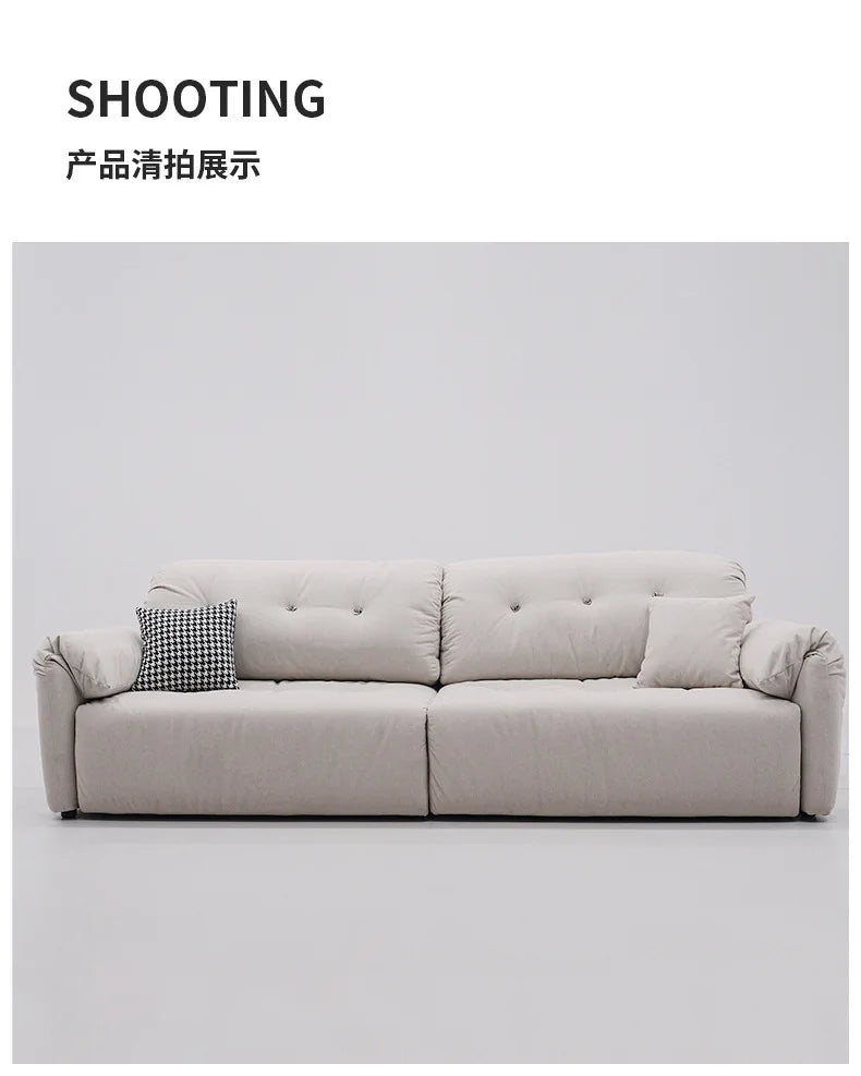 Cloud Electric Sofa Living Room Modern Simple Telescopic Fabric Lazy Multi-functional Sofa Bed Dual-purpose