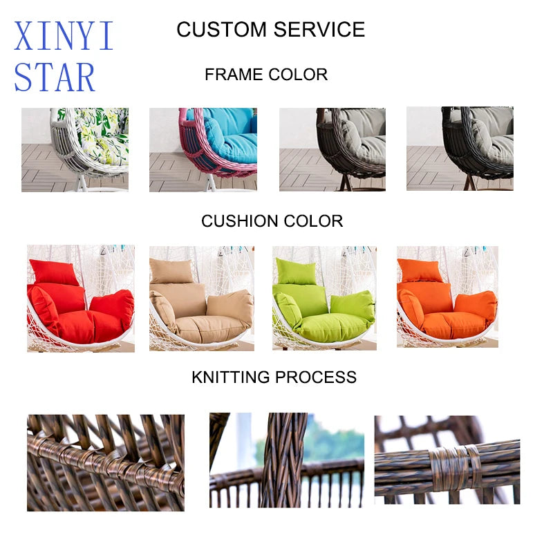 Outdoor rattan furniture high quality round garden sofa terrace balcony leisure