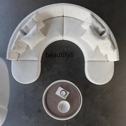 A029   Semicircular curved sofa Special-shaped designer's office Beauty salon Hotel lobby rest area Reception and negotiation