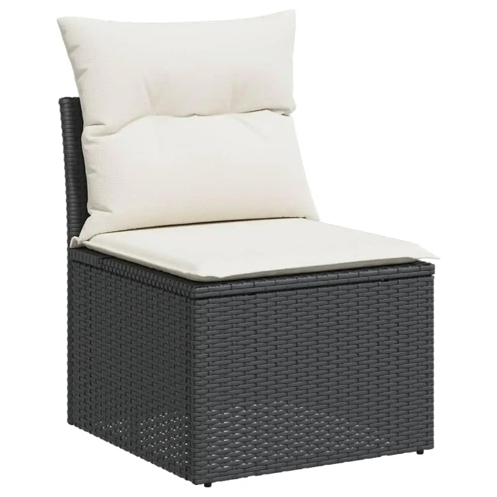 Stylish Black Outdoor Garden Sofa Set Durable Patio Furniture for Relaxing and Entertaining