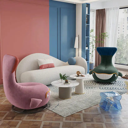 Shark Internet Celebrity Rotating Chair with High Aesthetic Value,animal Leisure,small Apartment,simple Single Person Whale Sofa