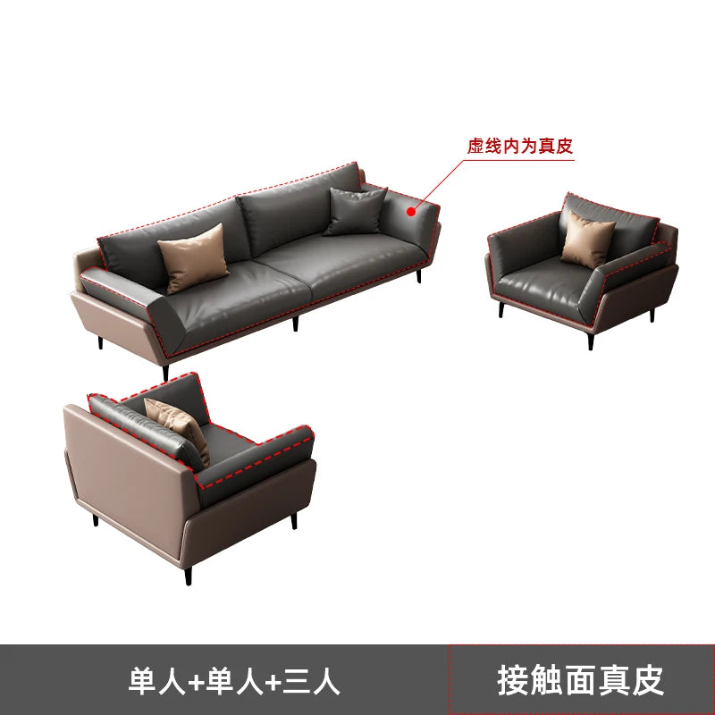 CP office sofa coffee table combination simple modern business rest reception