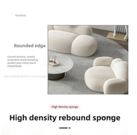 Simple Small Apartment Living Room Sofas Nordic Home Balcony Single Back Sofa Chair Beauty Salon Lounge Reception Double Sofas