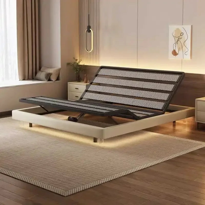 Smart Luxury Bed Modern Sofa Design Bedroom Platform Sleeping Massage Bed Platform Safe Letto Matrimoniale Office Furniture