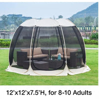 Hot Sale 6 Sided Mesh Screen Party Tent Durable Waterproof Outdoor Tent for Camping Backyard Garden Party