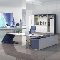 Escritorio De Oficina White Executive Luxury Office Table Office Desk Set Office Furniture Commercial Furniture Schreibtisch