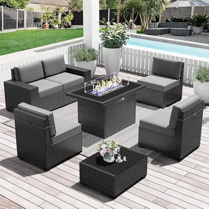 PatioLix 8 Piece Patio Furniture with 44
