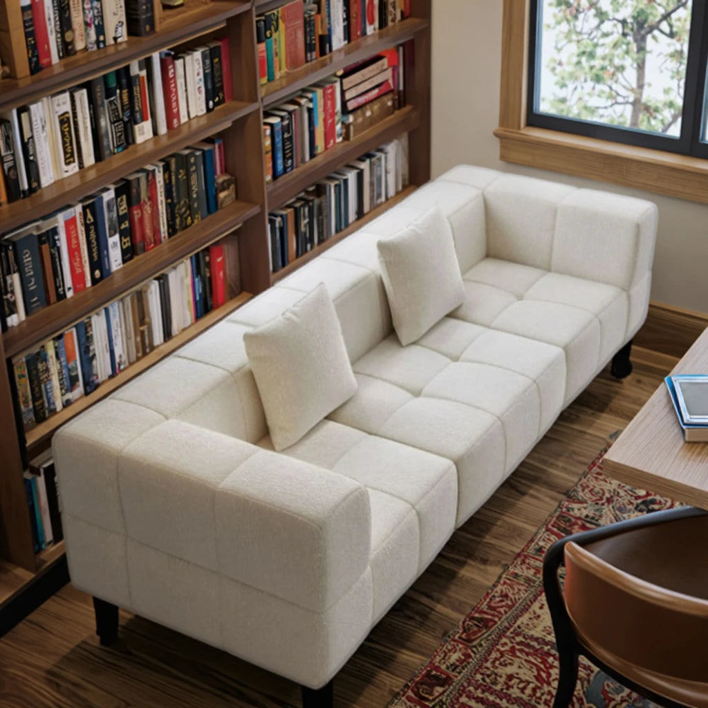 Luxury Modular Combination Sofa Set Home Hotel Fabric Reclining Cooling Sponge Filled Living Room Apartment
