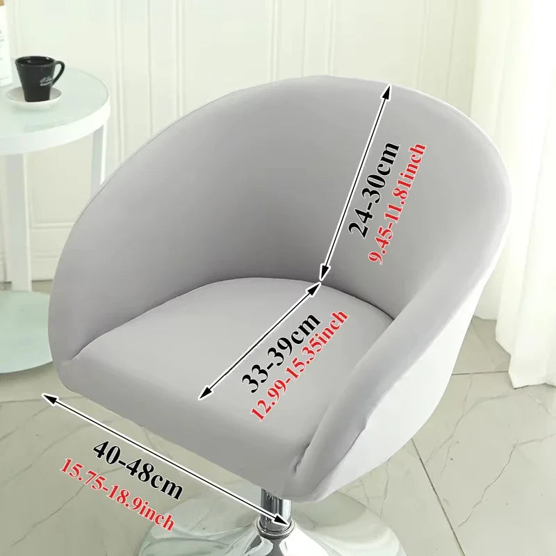 1PC Semi-Circular Universal Wear-Resistant Chair Cover Chair Cover Dust-proof Elastic Restaurant Hotel Dining Chair Cover 의자 커버