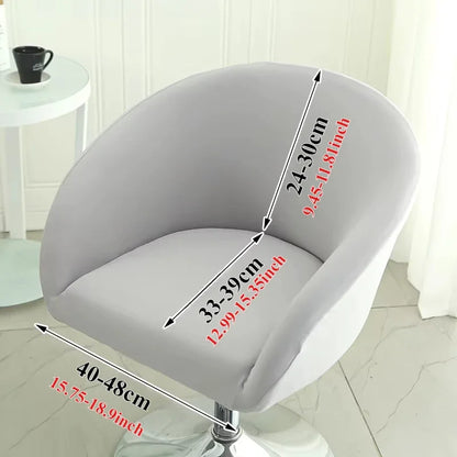 1PC Semi-Circular Universal Wear-Resistant Chair Cover Chair Cover Dust-proof Elastic Restaurant Hotel Dining Chair Cover 의자 커버