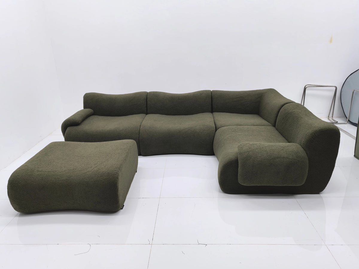 Modern European Sofa Set Designs Luxury Furniture Living Room One Seat/Two Seat/Three Seat Vacuum Compressed Sofa with 2 Pillow
