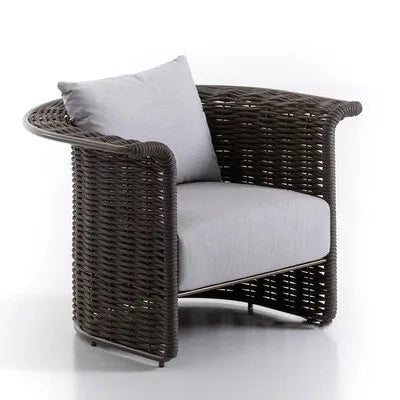 Outdoor sofa courtyard terrace simple rattan sofa waterproof sunscreen balcony rattan chair furniture