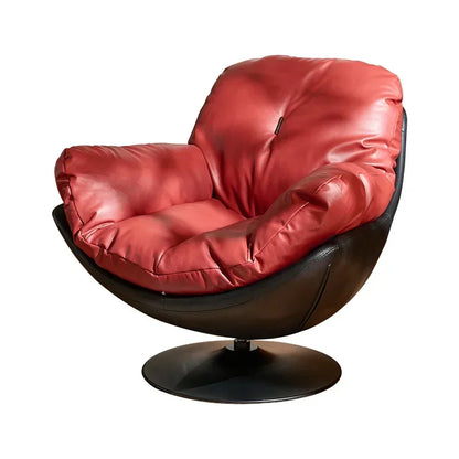 Italian single sofa chair living room designer casual lazy sofa vintage swivel chair