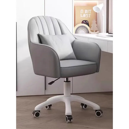Nordic Home Computer Chair Office  Book Desk Chair Sliding Wheelchair Dormitory Lifting Chair Sofa Comfortable Bedroom