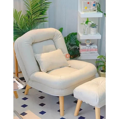 Sofa reclining small sofa single nap leisure chair bedroom reading recliner household simple lazy sofa