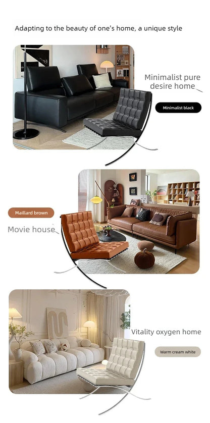Nordic Luxury Living Room Chairs Armchair Makeup Floor Living Room Chairs Leather Designer Cadeiras De Sala De Estar Furniture