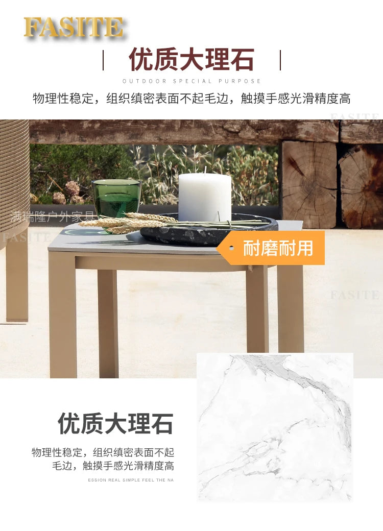 Villa Swimming Pool Outdoor Sofa Courtyard Garden Balcony Large Round Bed Beach Outdoor Lounger Champagne Gold