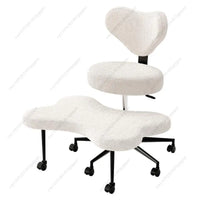 Cross Leg Chair - Meditation Chair with Wheels, ADHD Chair, Height Adjustable Seat, Adjustable Footstool
