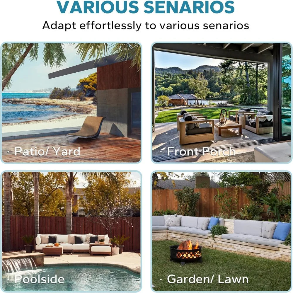 3 Pieces Patio Conversation Set, 78" Wicker 2-Seat Couch with Washable Cushions, Wicker 360 Degree Swivel Glider Rocker Chairs,