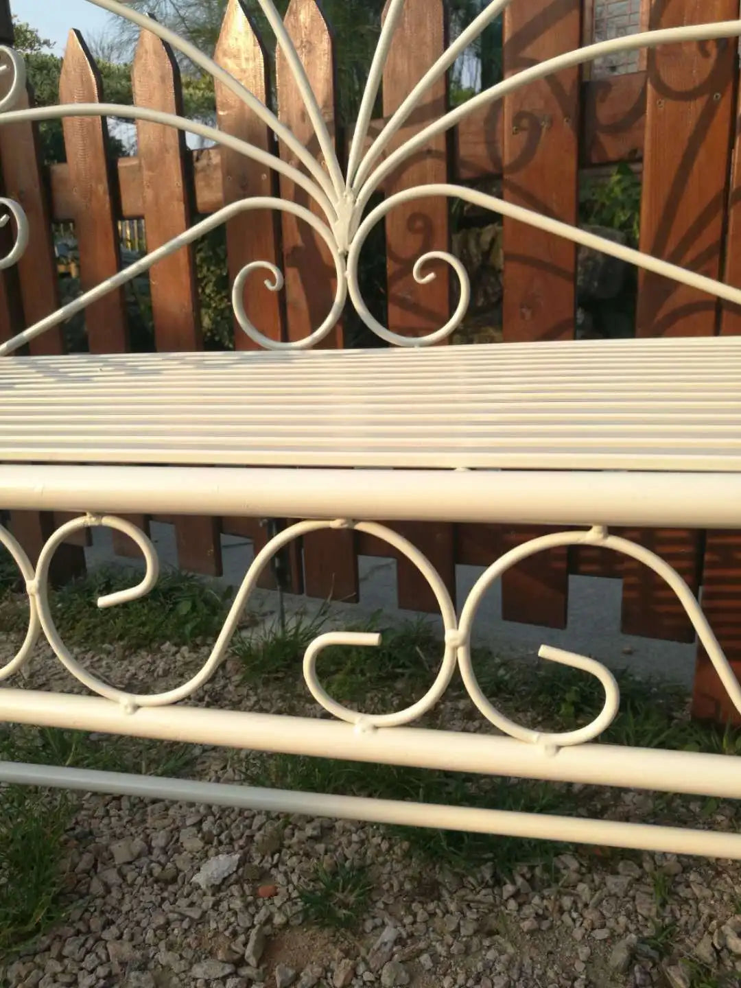 Foreign trade tail order clearance picking up leaks European backrest double chair outdoor courtyard leisure balcony bench park