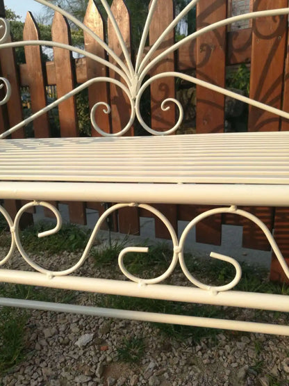 Foreign trade tail order clearance picking up leaks European backrest double chair outdoor courtyard leisure balcony bench park