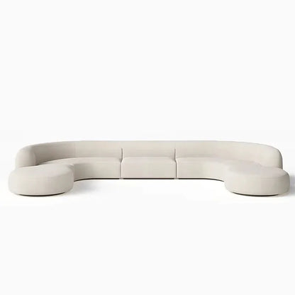 A Modern Three-seat Reclining Combination Sofa Convertible