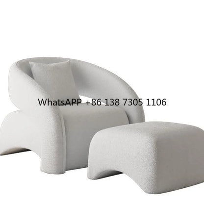 Single chair lazy sofa leisure living room light luxury curved balcony small apartment tiger chair minimalist