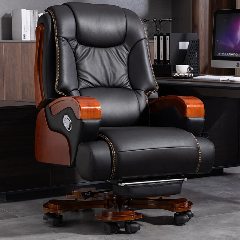 Nordic Swivel Office Chair Massage Footrest Lift High Quality Comfortable Armchair Aesthetic Design Silla Escritorio Furniture