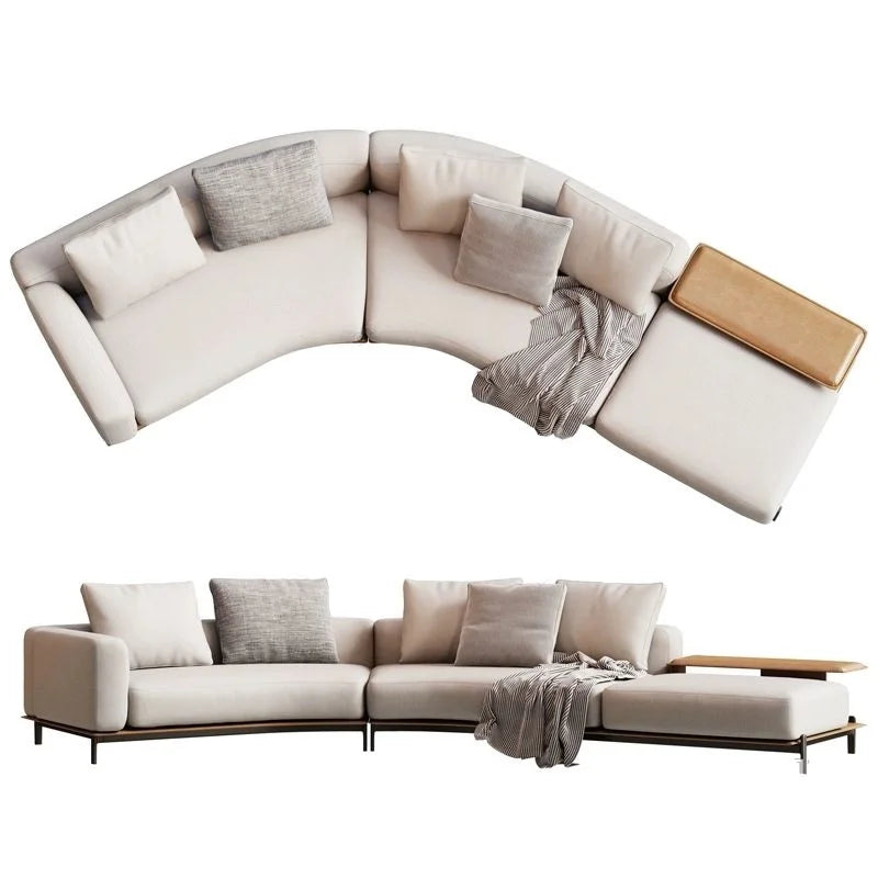 YFY Curved Sofa Living Room Hotel Lobby Rest Area Booth