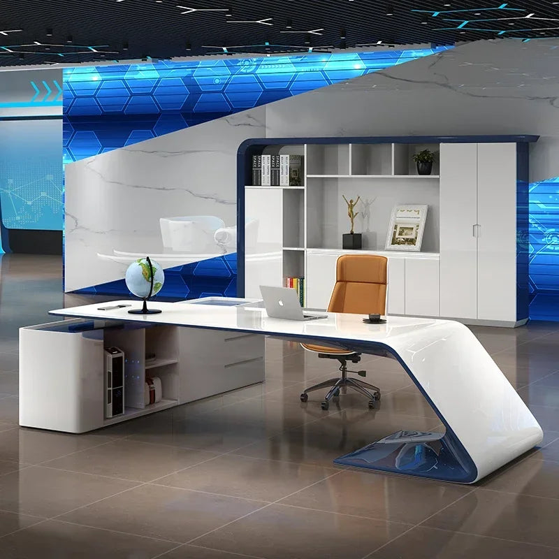 Luxury Conference Office Desk Organizer Standing Modern Customized Computer Desks Reception Cute Escritorio Oficina Furniture