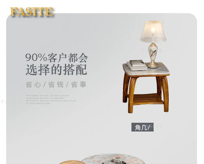 European ebony leather sofa large apartment luxury villa home living room new Chinese furniture solid wood carved fish
