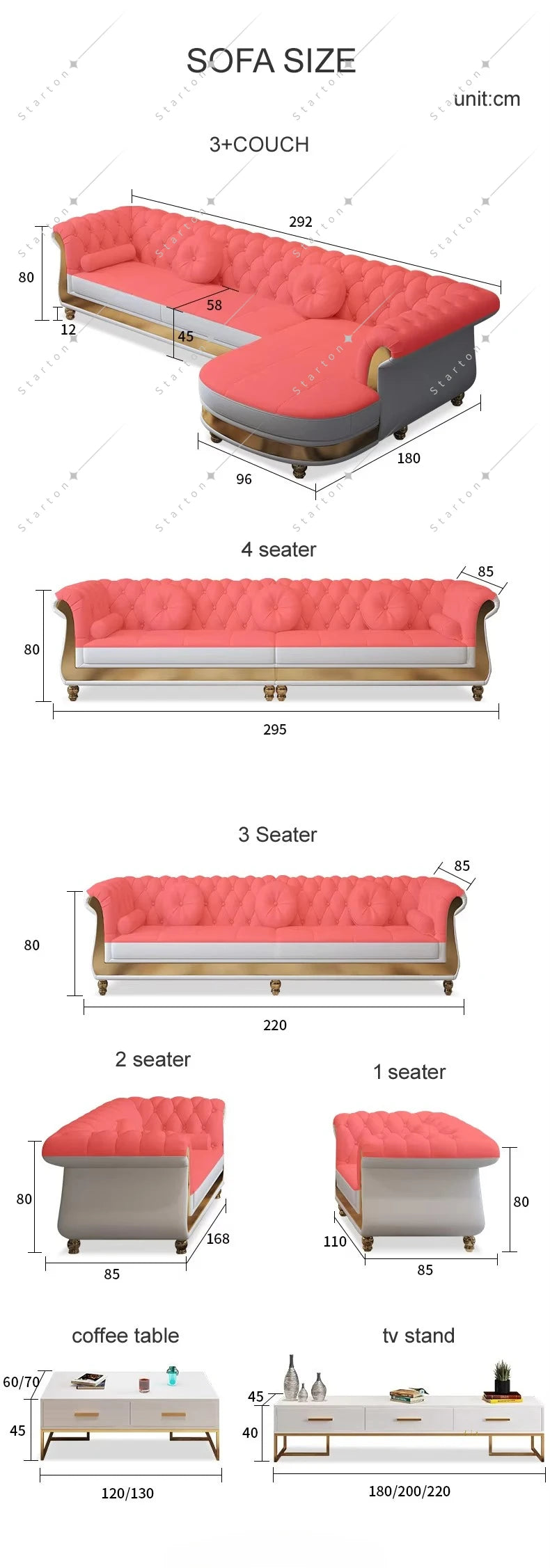Luxury Chesterfield Sofa for Home Office Hotel Living Room Furniture Modern Genuine Leather Sofa Set