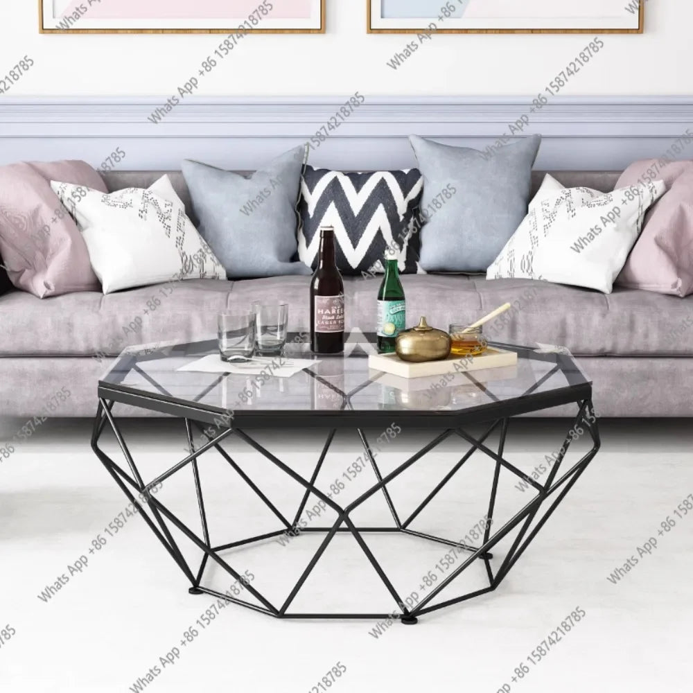 S Nordic Aesthetic Coffee Table Clear Simple Unique Designer Decoration Side Table Standing Lounge Couchtisch Salon Furniture