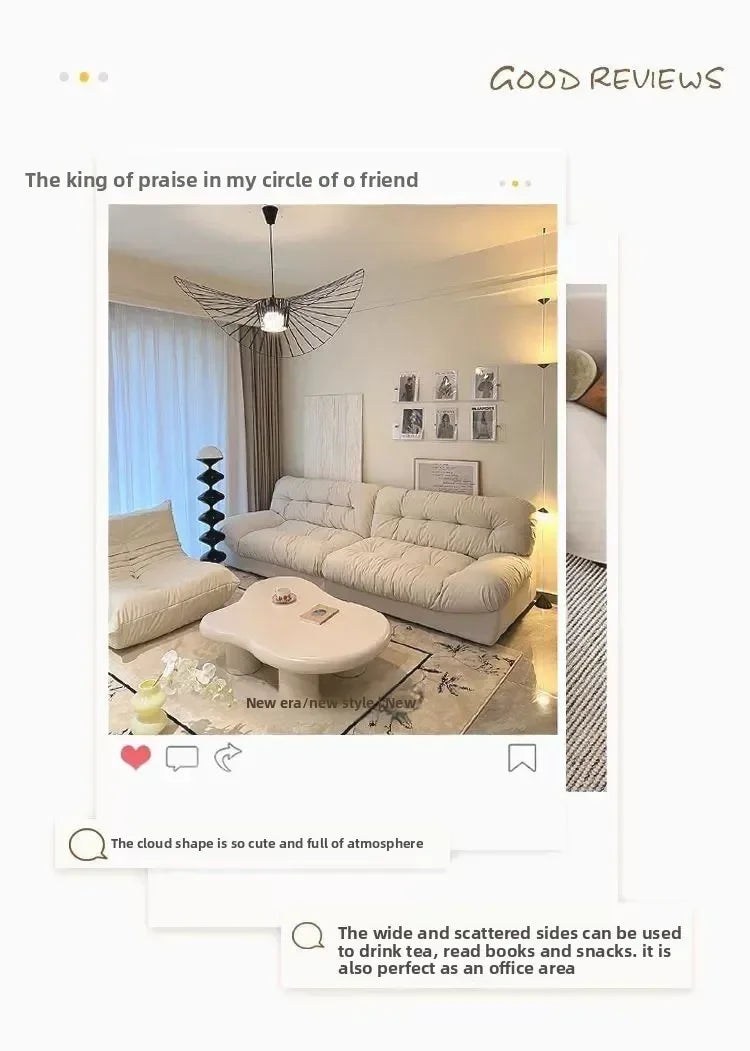 Clouds Tea Table House Lonely Wind Nordic Home Living Room Small Apartment Shaped Cream Simple Modern Tea Coffee Table Furniture