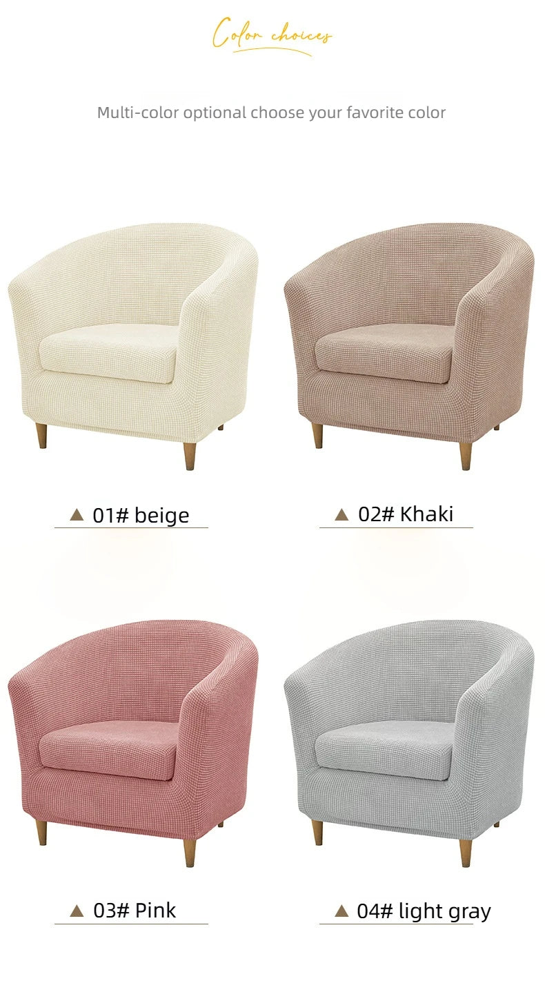Corn Kernels Elastic Semi-Single Round Sofa Cover With Cushion Cover, Booth Cover, Cover Towel, Dust Cover