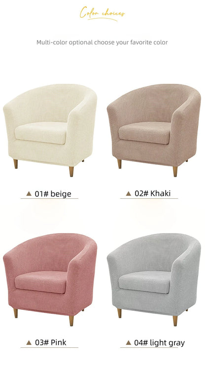 Corn Kernels Elastic Semi-Single Round Sofa Cover With Cushion Cover, Booth Cover, Cover Towel, Dust Cover