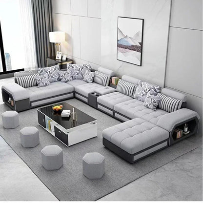 Nordic Fabric Living Room Sofas Combination Modern Apartment Single Sofas for Living Room Furniture Creative Corner Sofa v