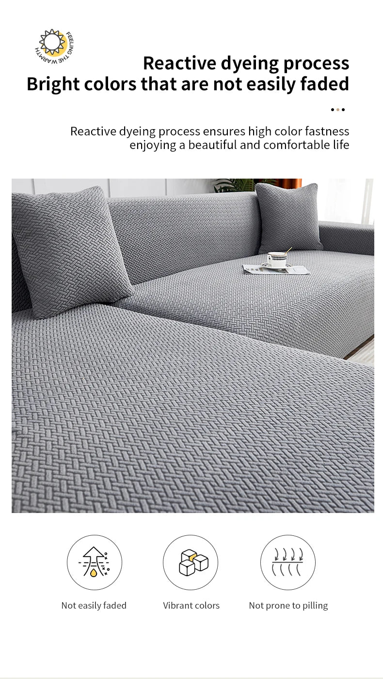 1 PC Jacquard Sofa Cover dustproof Sofa Cover For Living Room Protector Removable Washable Slipcover