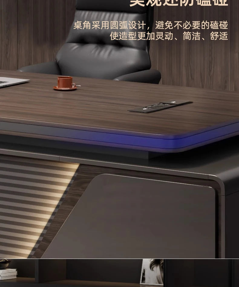 Luxury L Shaped OfficeDesks Home Office Writing Desk Modern Computer Desks With Drawers Mid Century Executive Desk Accessories