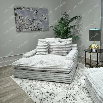 hot sale New Arrival Living Room Sofas Unique White Luxury Modern Lounge Lazy Sofa Balcony