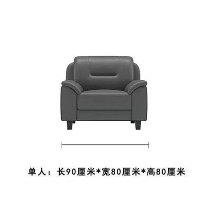 Double sofa small apartment modern living room leather leather sofa sofa three-person cowhide simple
